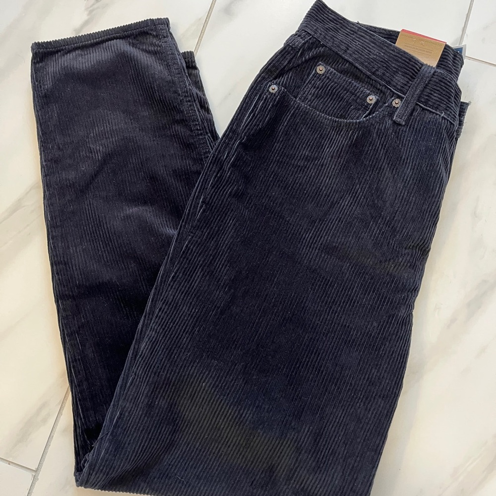 Levi's Black High-Waisted Corduroy Jeans women’s size 31 X 30